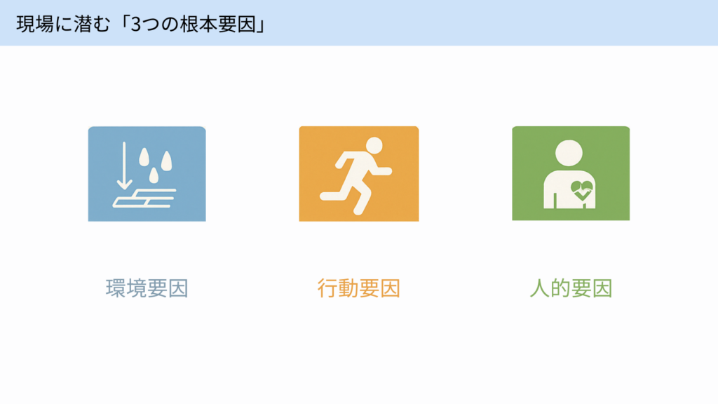 現場に潜む「3つの根本要因」